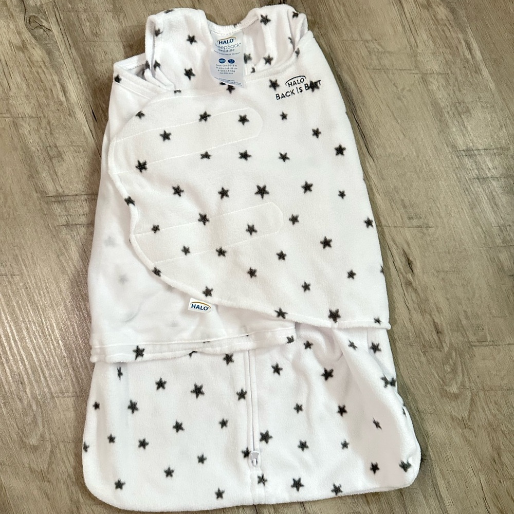 Halo Fleece Starry Night Baby Sleep Swaddle